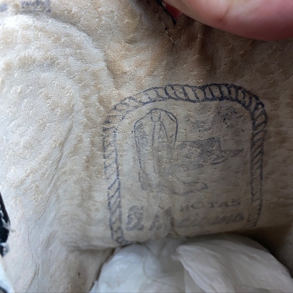 El Mexicano Women’s Cowboy Boots Black Ostrich Embroidered Leather Size 7.5 B - Picture 13 of 13